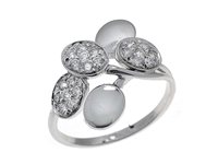 Anello Guerretta Gioielli Donna Anello Diamanti in Oro bianco Diamante 0.32 Ct APB564-15 - APB564-15